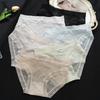 French Lace Ice Silk Underpants Women's Sexy Semi-transparent Breathable Seamless Women's Briefs Soft Underwear