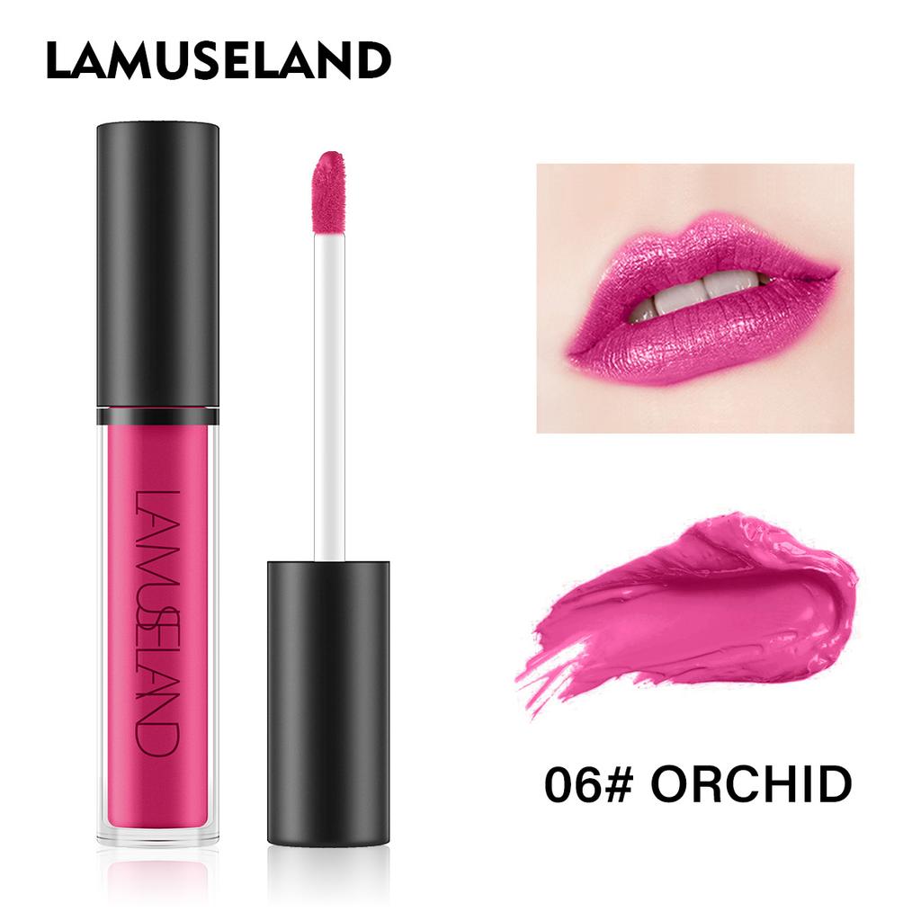 Lamuseland Waterproof Colors Longlasting 12 Lip Gloss Matte Liquid Lipstick 4g