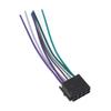 Universal Car Stereo Radio ISO Cable Adapter ABS Male Plug To Female Connector Wiring Harness Radio Accessories 4
