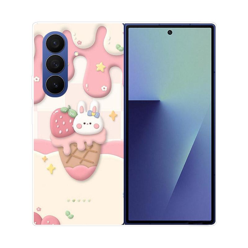 Роскошный прозрачный чехол для Samsung Galaxy Z Fold 7 5G, задняя крышка, прозрачный жесткий ПК, ударопрочный защитный корпус для Samsung Z Fold7