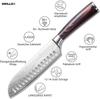 GRILLOX Santoku Knife 17cm Kitchen Knife Chef's Knife Sushi Ultra Sharp Stainless Steel