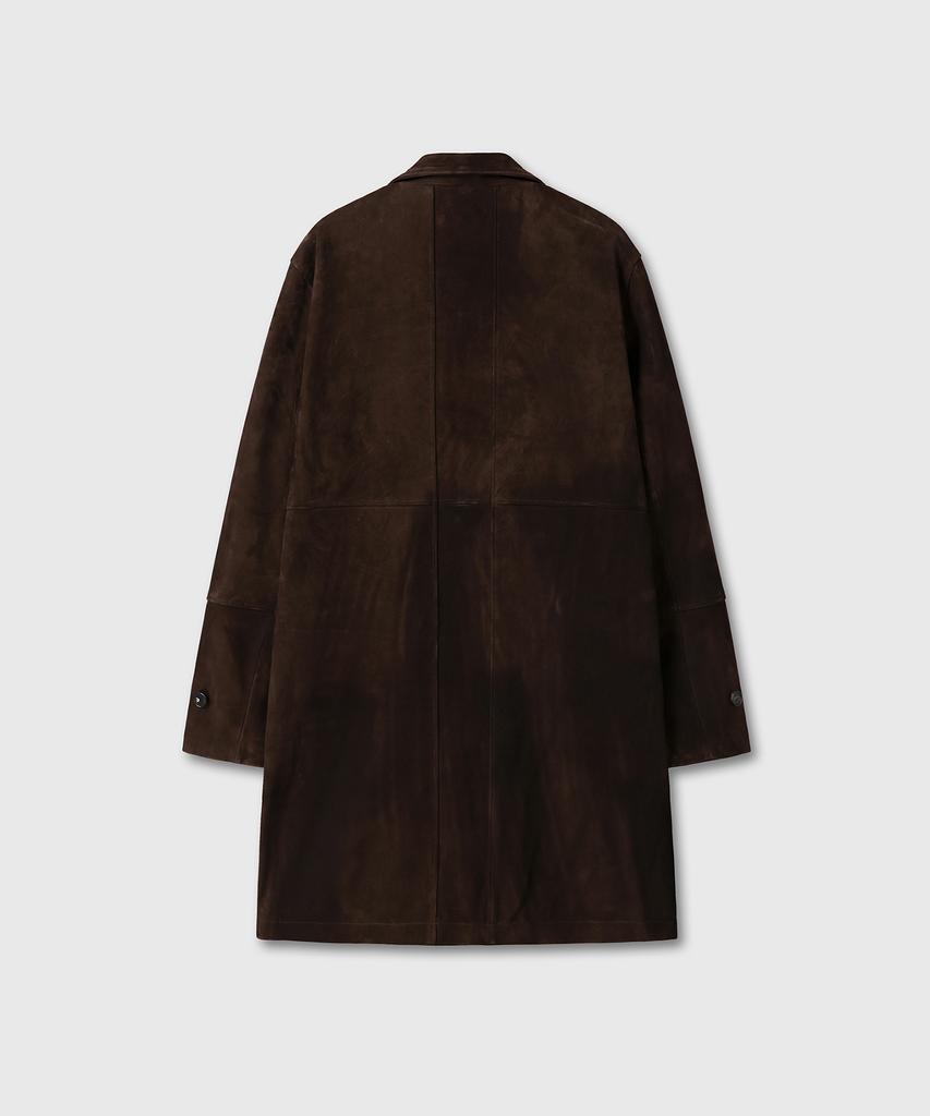 Divein India Goat Suede Car Coat (Brown)