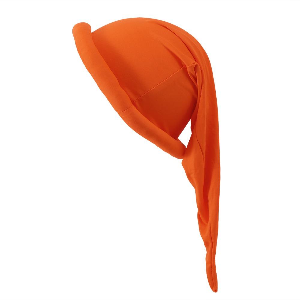 Polyester Party Dwarf Hat Solid Color High Elasticity Elf Cosplay Cap Breathable Gnome Costumes Hat Cosplay Event