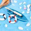 Home Decor Micro Landscape Beach Chair Mini Paddle Sea View Ornaments Boat