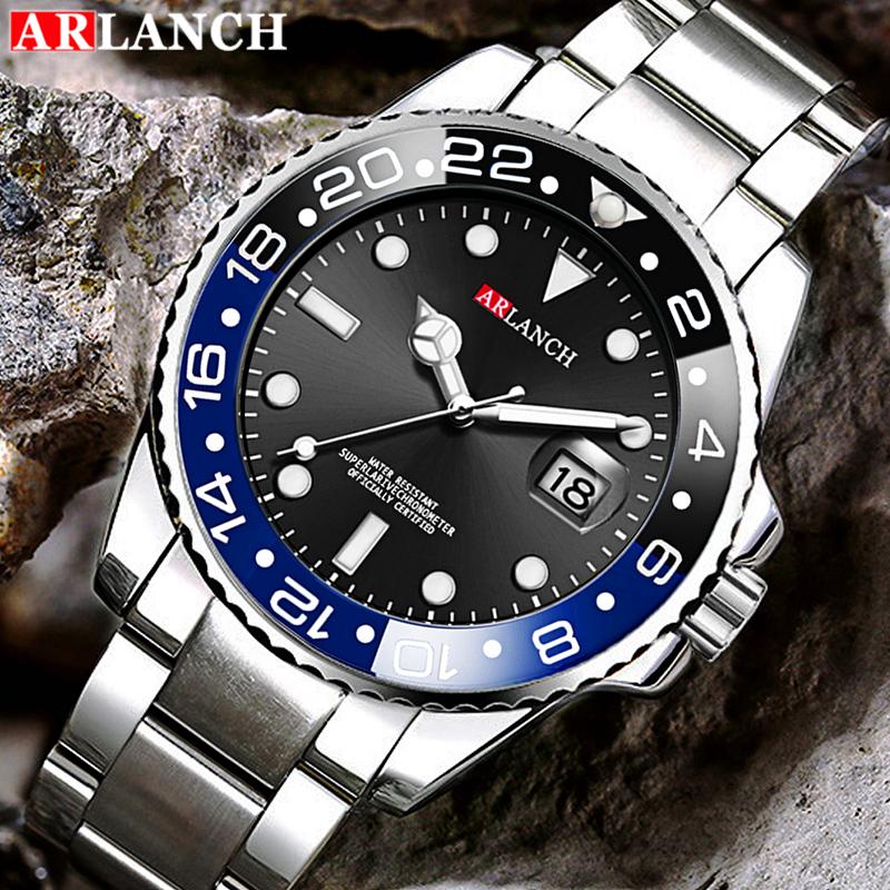 ARLANCH Sell Men Quatrz Watch Sport Mens Watches Top Brand Luxury Waterproof Full Steel Quartz Clock Men Relogio Masculino