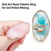 Палитра цветов для колец из смолы для нейл-арта, поднос для смешивания геля для нейл-арта, краски и дисплей