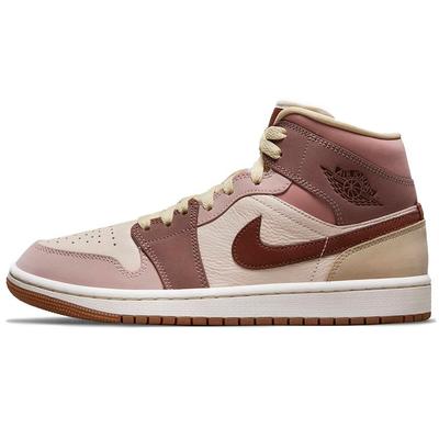 Женские кроссовки Air 1 Mid SE Dark Pony Smoky Mauve Tan Barely-Orange Pale-Ivory DO7440-821