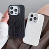 Ретро Чехол для Телефона с Узором под Крокодила Для Для Iphone 17 Air 16 15 14 13 12 11 Pro Max Plus Жесткая Задняя Крышка из PC Кожи