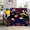 Jujutsu Kaisen, аниме, плюшевая кровать, тонкие одеяла для пикника с героями мультфильмов, современное фланелевое одеяло, Gedruckt Bettdecke Geschenk