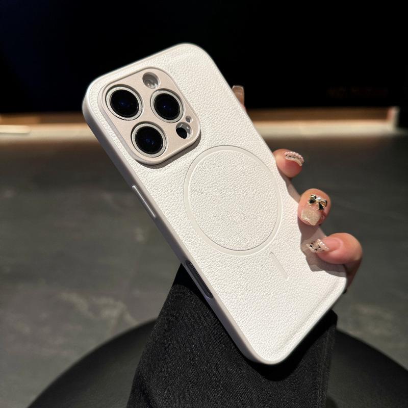 Магнитный противоударный чехол из ПУ кожи для Apple 16 Pro Max/iPhone 17 Pro