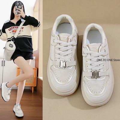 Модные туфли с принтом слона, новинка сезона весна-осень 2024, повседневная спортивная обувь на толстой подошве, нишевый дизайн и кеды для женщин