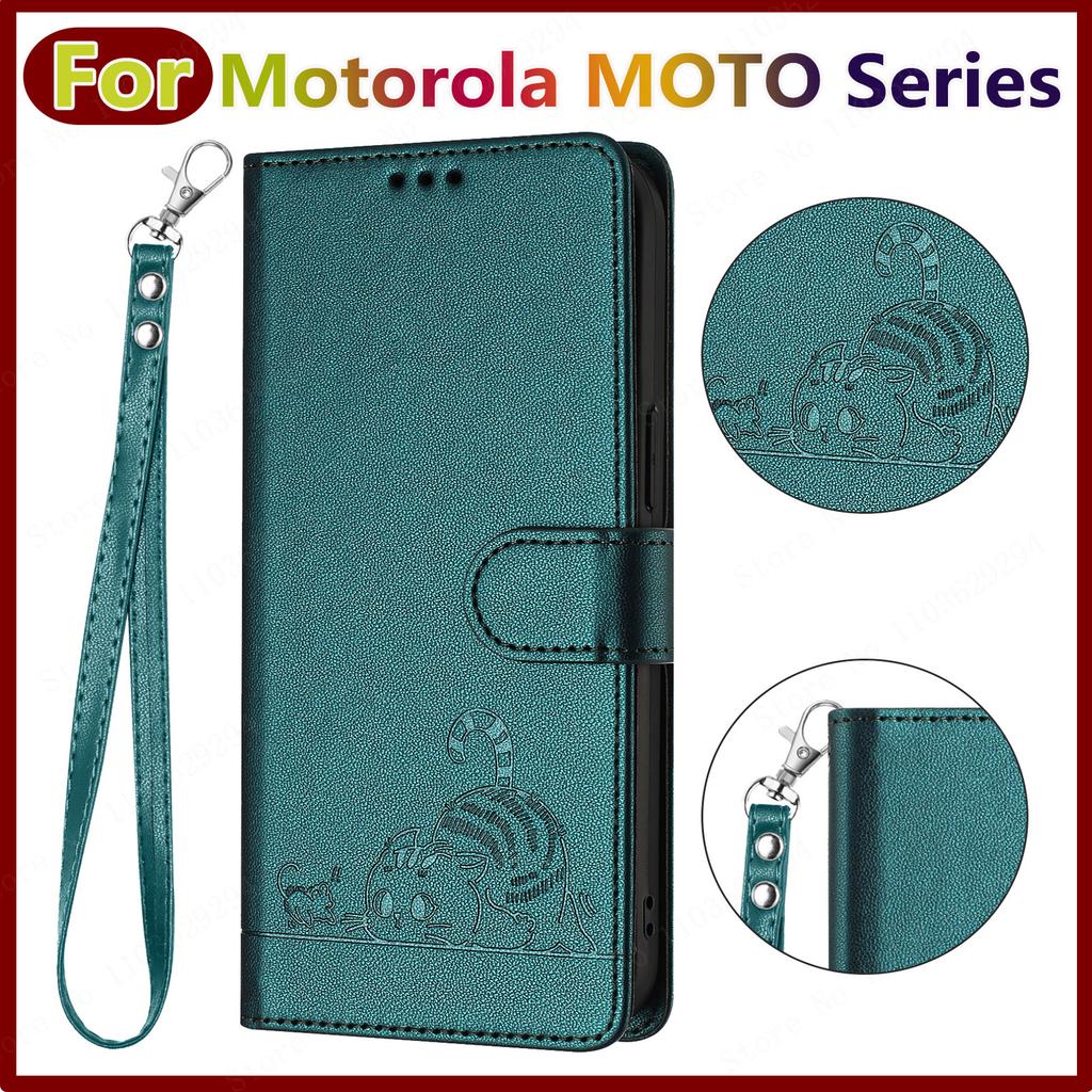Кожаный чехол-кошелек для Motorola Moto G72, G53, G13, G23, G73, G14, G54, G84, G04, G24, G34