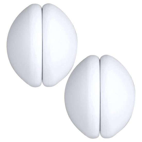 2Pairs Shower Curtain Magnets Strong Magnetic Rust-Proof Heavy-Duty Never Break or Fall Off Shower Curtain Holders