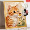 Cat pearl painting handmade diy pearl art painting stickers home decoration giftsCute cat ladybug pearl art painting stickershome decoration gifts