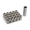20PCS M12*1.5 M14*1.5 Wheel Lug Nuts Hex 19mm Stainless Steel Orignal Colors Closed End Racing Nuts Length 35mm Car Modification