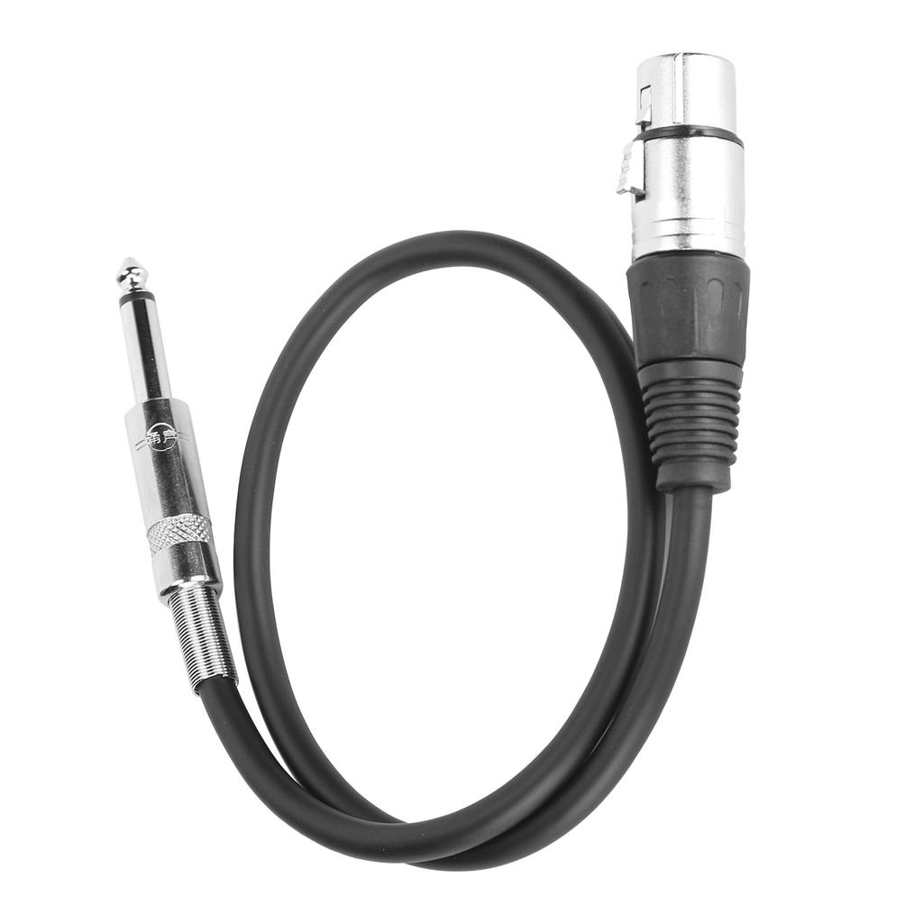6.35mm XLR Female to TRS Audio Cable Balanced Interconnect Cable for Microphone MixerXLR Female 1m   3.3ft