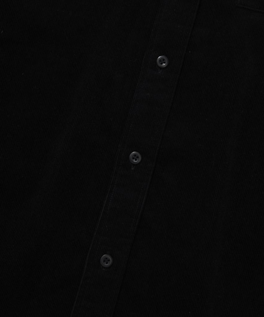 COVERNAT Semi-Overfit Corduroy Shirt Black