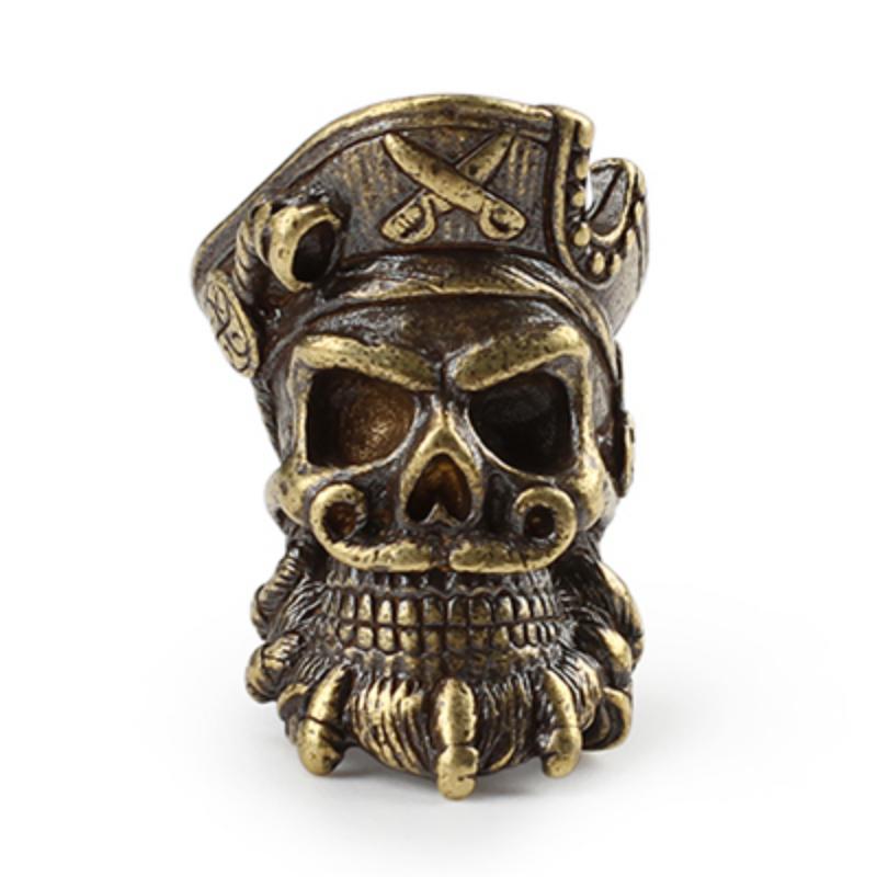 1 шт., череп, латунные бусины-ножи, щит, зонтик, веревка, EDC шнурок, мельхиоровые рыцари, бусины из паракорда