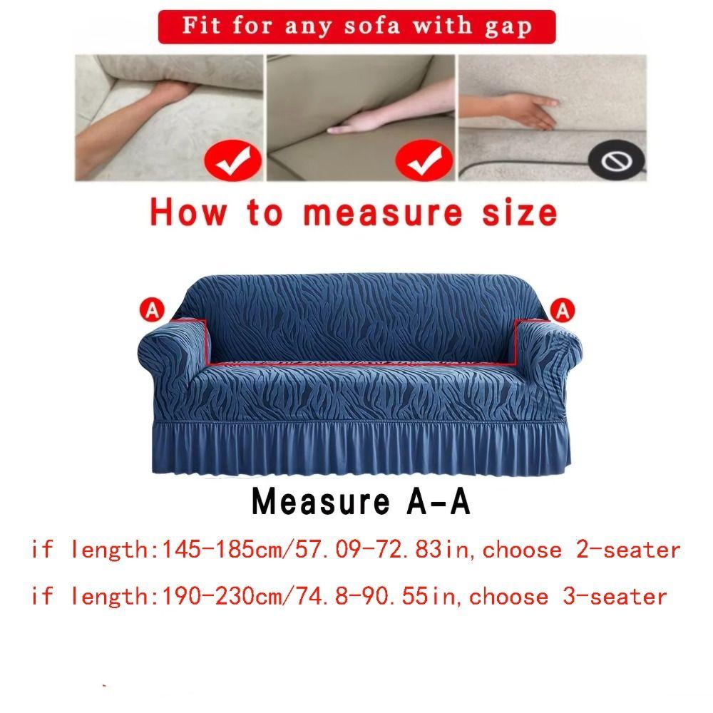 Stretch Fabric Full Cover Sofa Cover Non-slip Design Dustproof Sofa Cover 2/3 Seater Couch
