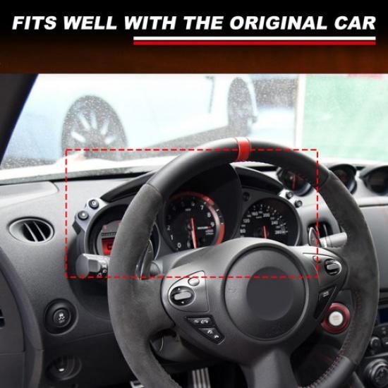 Glossy Black trument Panel Cover Trim Sticker For Nissan 370Z Z34 2009-20