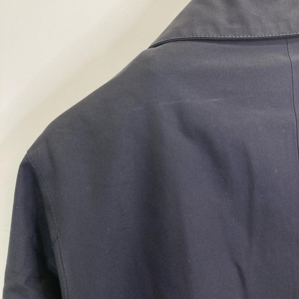 MACKINTOSH № YG Пальто тренч темно-синего цвета с подкладкой из твида Харрис 36 Темно-синий Б/у