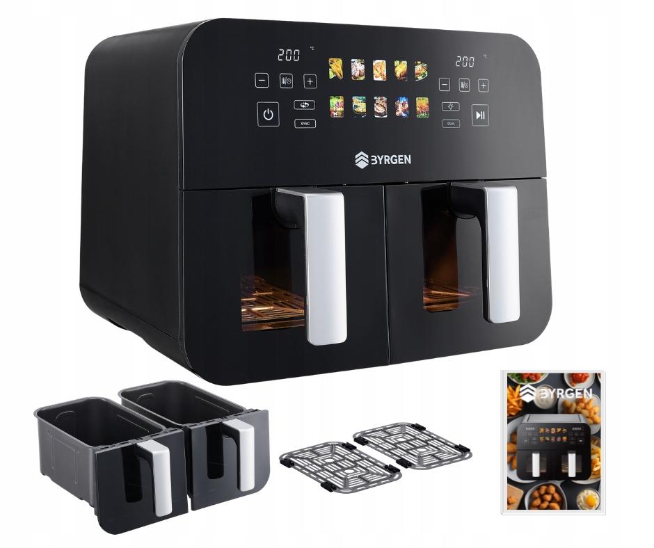 Air Fryer BYRGEN 9L double chamber 2400W dryer