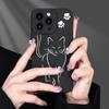 Модный чехол для телефона с рисунком черной кошки, подходит для iPhone 17 16 15 14 13 12 11 Pro/Max/Plus, противоударный и защищающий от падений
