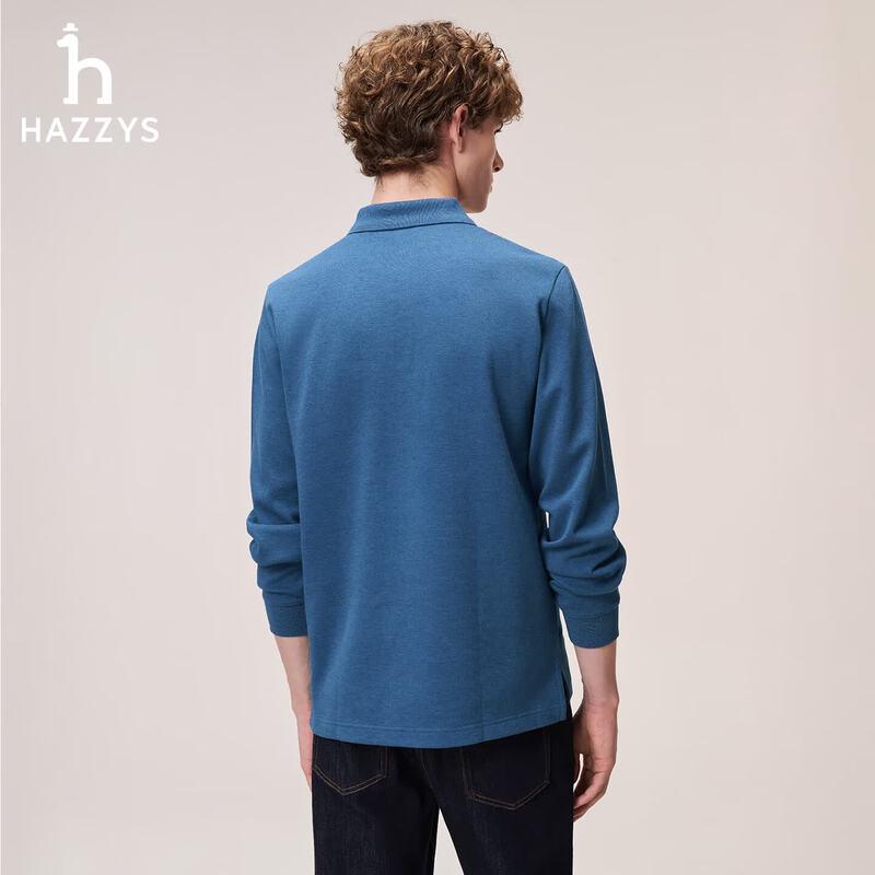 Мужская футболка-поло с длинным рукавом HAZZYS