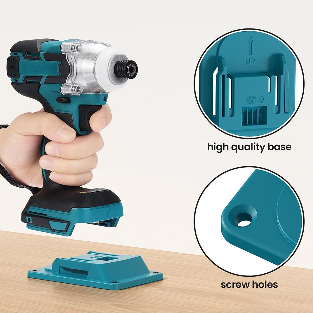 Wall-mounted Electric Tool Holder Durable Wear-resistant Battery Holder Connector Sturdy Easy To Use Battery Base For Makita 18V