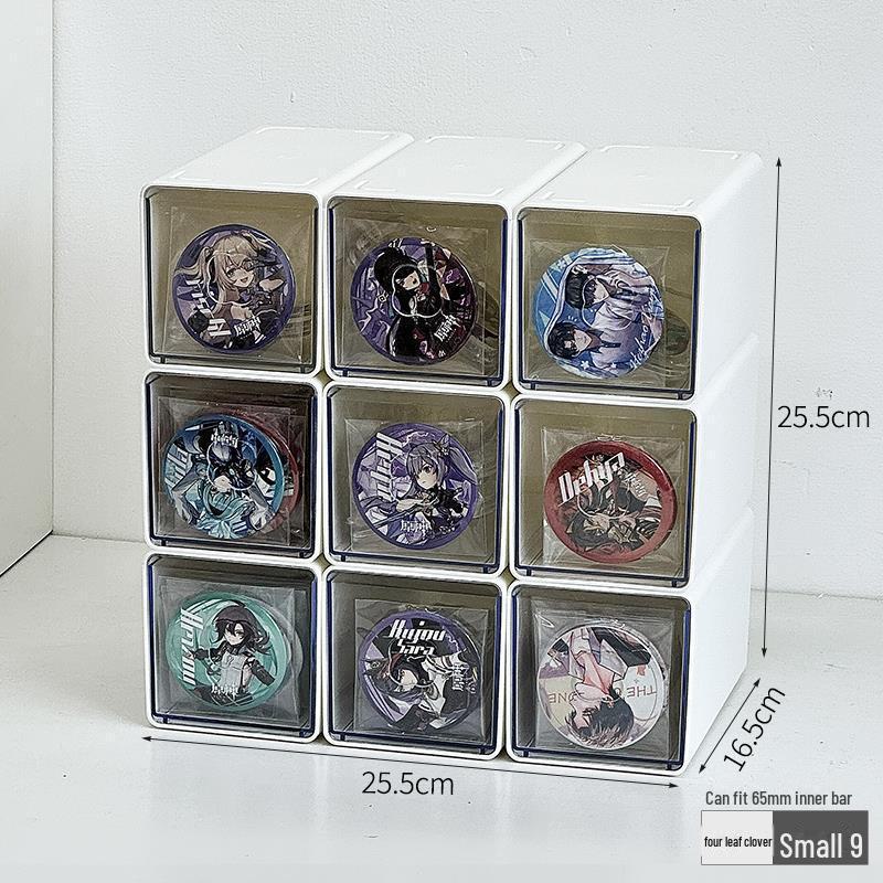 Акриловый ящик для хранения Baji 75 мм — прозрачный, влагостойкий, большой емкости