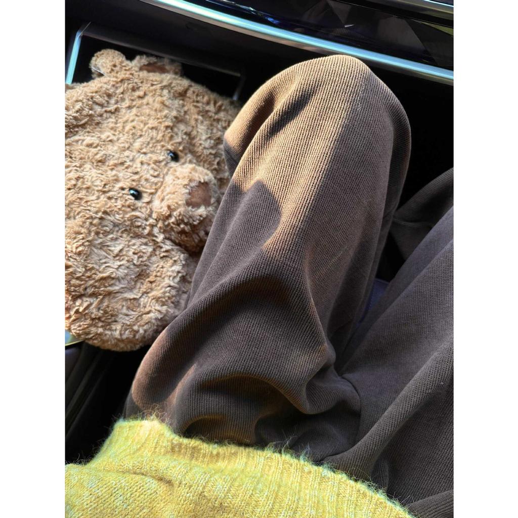 Yellow age-reducing button Henry neck knitted sweater women's autumn and winter plush soft waxy loose backing top