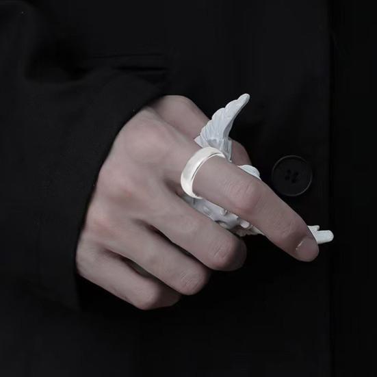 Magnetic Acupressure Ring Zinc Alloy Menopause Ring Hypoallergenic Open Design Ring Promotes Sleep Quality