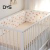 6 шт. противоударный дышащий мягкий чехол для детской кроватки, бампер для детской кроватки, регулируемая моющаяся мягкая подкладка для боковин