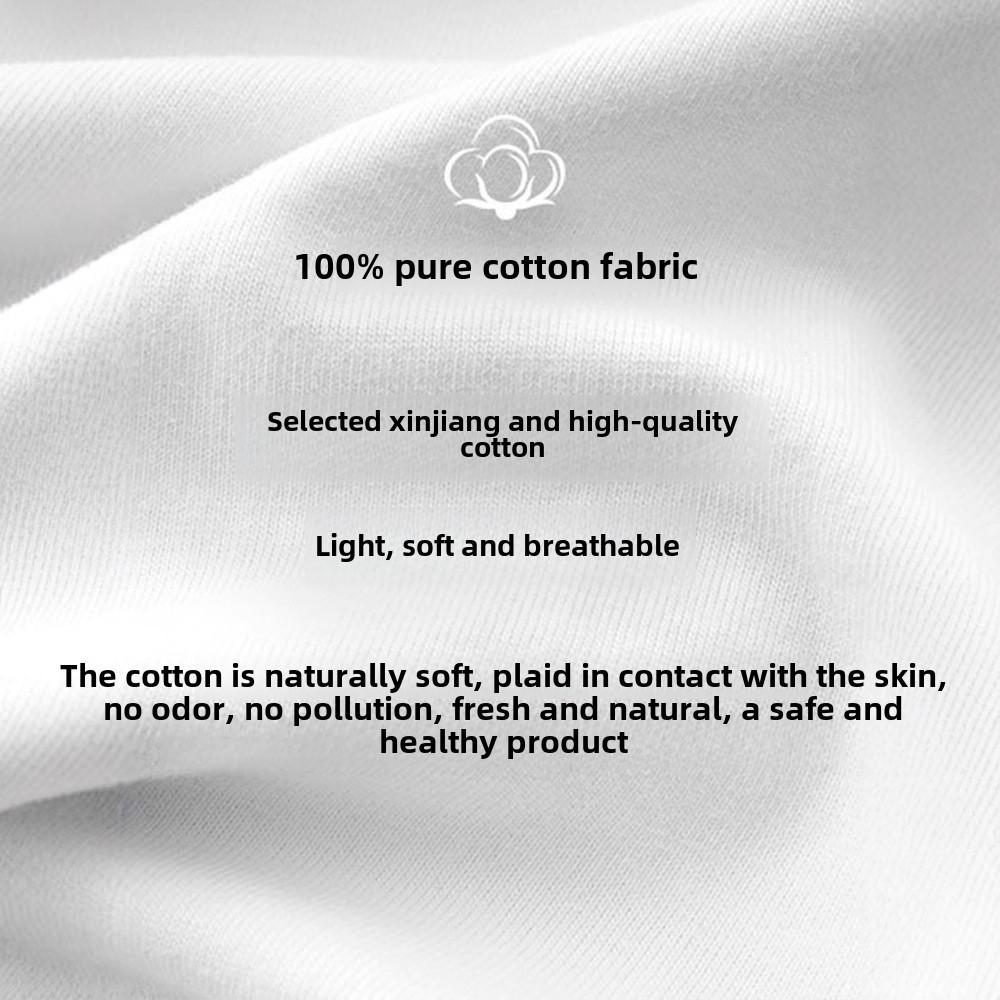 GMXIA Heavy Cotton Short-sleeved T-shirt Women's Solid Color Women's Summer Base Shirt Ins Men's and Women's Tops