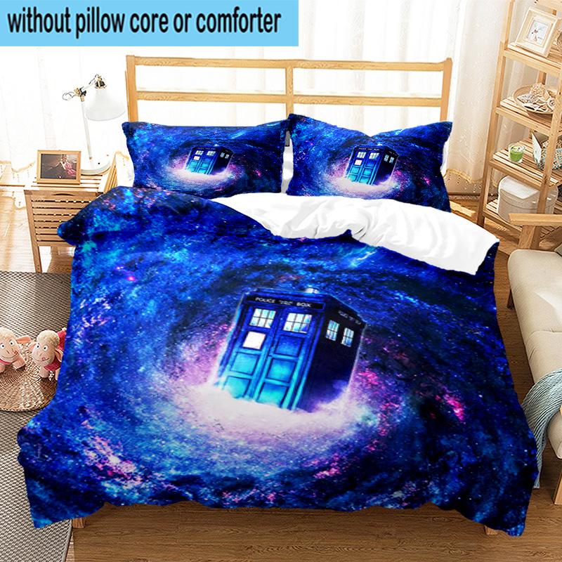 3PCS telephone booth 3pcs Bedding,Including 3PCS Duvet Cover And 2pcs Pillowcases Perfect for Christmas,Ideal for Bedroom, Dormitory