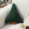 Christmas Tree Pillow Christmas Tree Shape Plush Pillow With Pompom Christmas Decoration Pillow Suitable For Sofa Chair Living Room Home Decoration