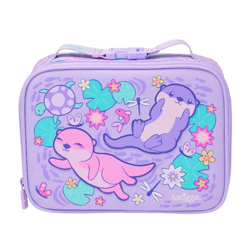 Smiggle Single-Layer Kids Lunch Tote Bag School Children Waterproof Insulated Canvas Lunchbox