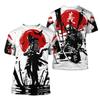 Japanese Samurai T-Shirts Tattoo 3D Print Streetwear Men Women Casual Fashion Oversized T Shirt Harajuku Kids Tees Tops Clothing