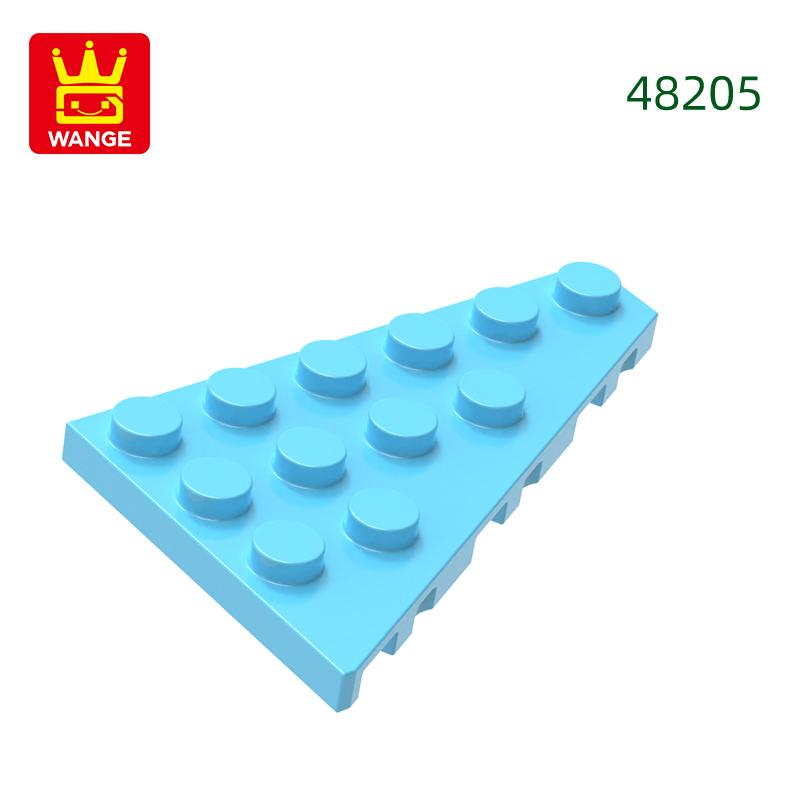Нетоксичные 50 шт./лот 48205 4x6 Клин Правая пластина Строительные блоки Moc Классические аксессуары Совместимые с Кирпичными игрушками Подарочная коробка для детей