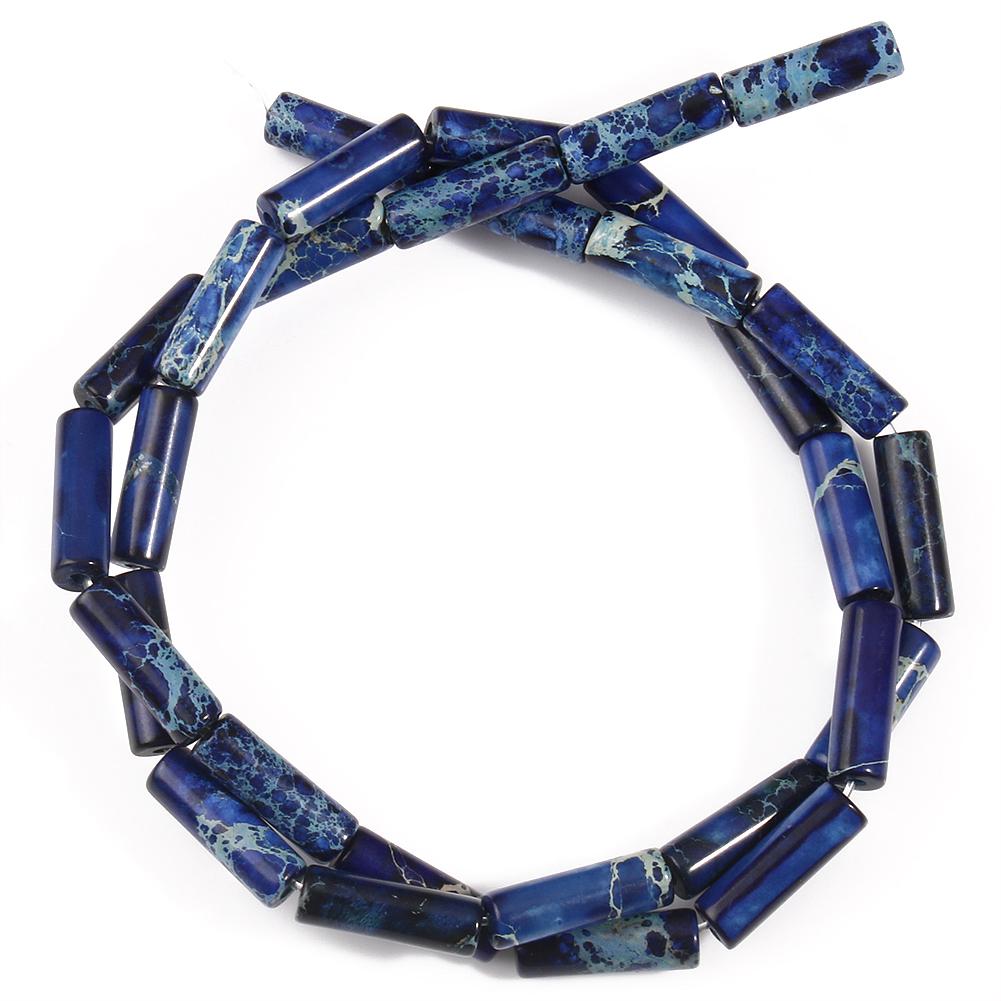 Натуральный осадочный камень яшмы, имперская трубчатая колонна, свободные бусины-разделители для изготовления ювелирных изделий 15 дюймов