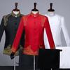 Men's Zhongshan Suit Embroidered Choir & Graduation Costume - Chinese Style