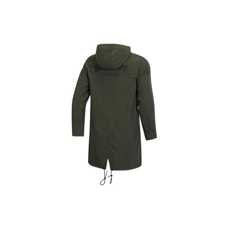 Li Ning BADFIVE Мужские куртки Лесной зеленый С капюшоном Умеренная Другие AFDP019-1