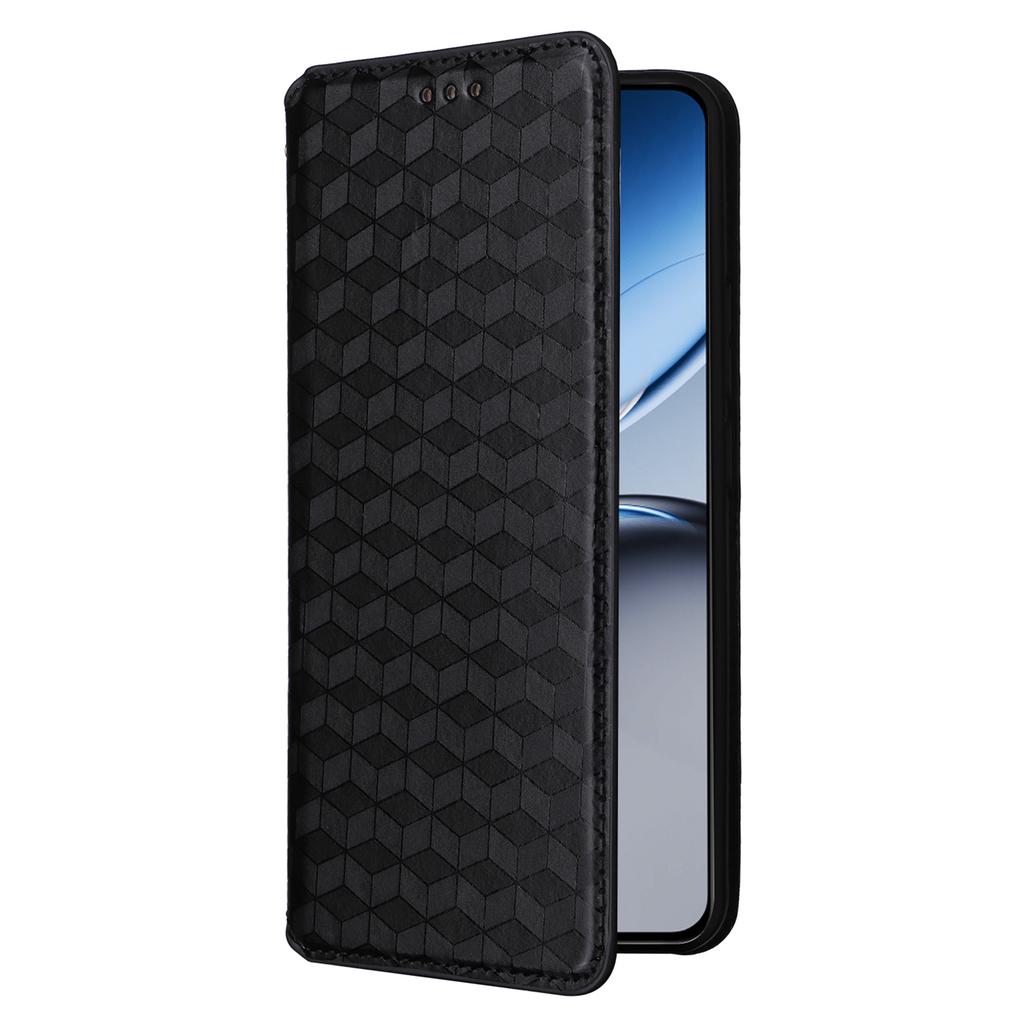 For OnePlus Nord 4 Wallet Case Rhombus Imprinted Leather Phone Cover