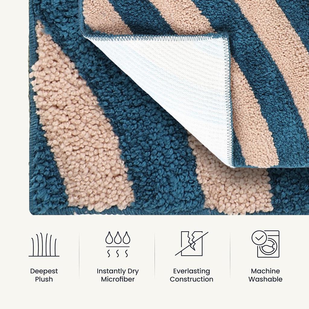 Super Soft Microfiber 2800 GSM Bathroom Mat – Anti Skid, Quick Dry, Water Absorbent, Machine Washable – Floor Mat for Bedroom,