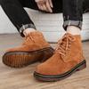 Мужские ботинки из натуральной кожи, осенне-зимние ботильоны для мужской обуви