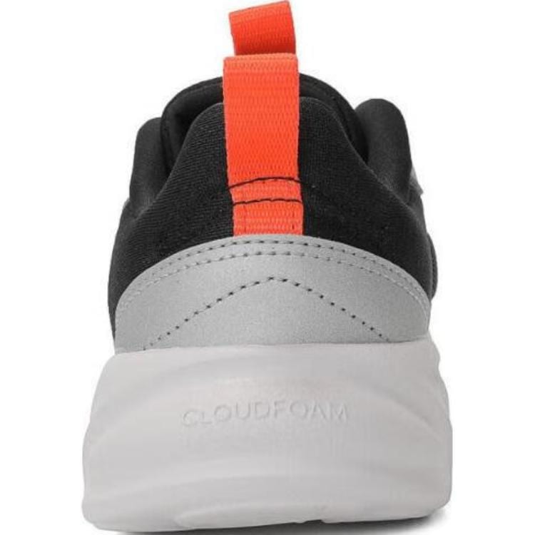 adidas Нескользящие и дышащие низкие детские кроссовки для бега Черно-серые Детские JI1041