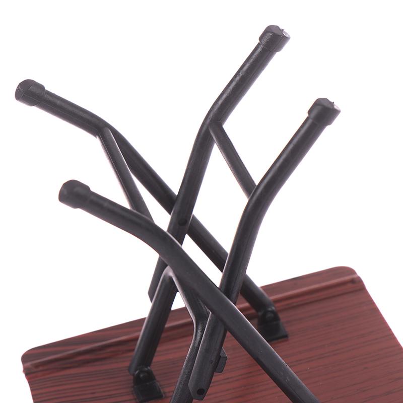 1:12 Dollhouse Mini Furniture Folding Table And Chair Set With 4 Stool Models