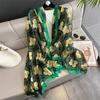 New Design Brand Scarf Fashion Small Broken Floral Bubble Chiffon Shawl Spring Autumn Wrap Hijabs Lady Pashmina Foulards Bandana