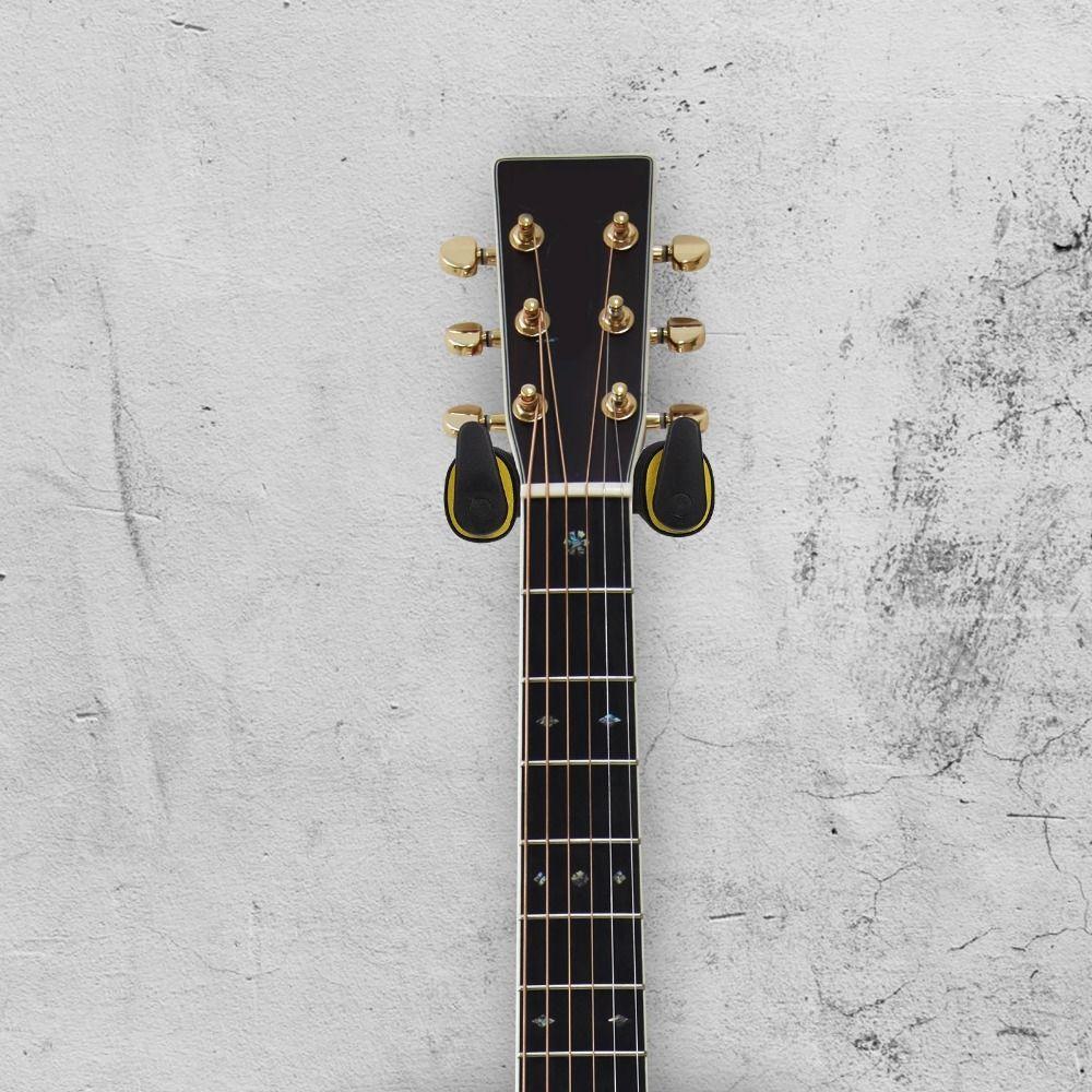 Wooden Base Guitar Hanger Detachable Ukuleles Bracket Wall Mount Stand  Electric Bass
