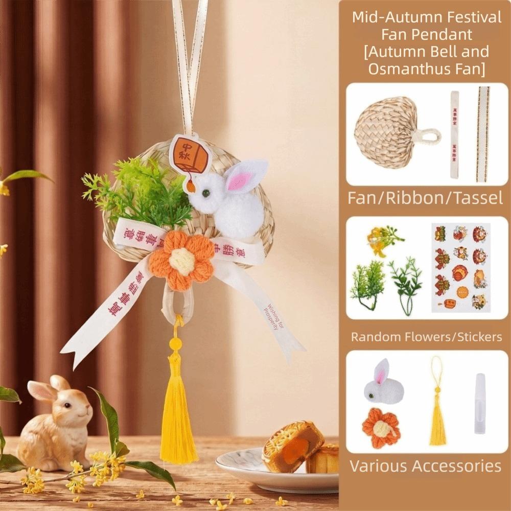 Material Kit Flower Tassel Hanging Handmade Moon Festival Pendants  Holiday Gift